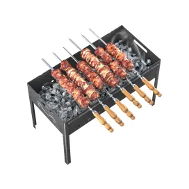 Shish kebab on the grill